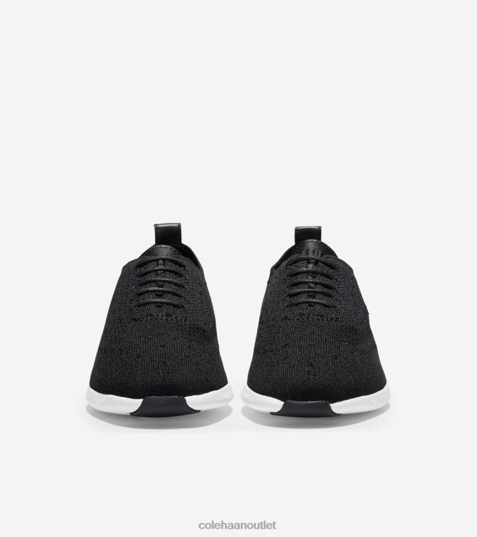 Women Black Stitchlite-Optic White Cole Haan 2.ZEROGRAND Wingtip Oxford 2R0V244