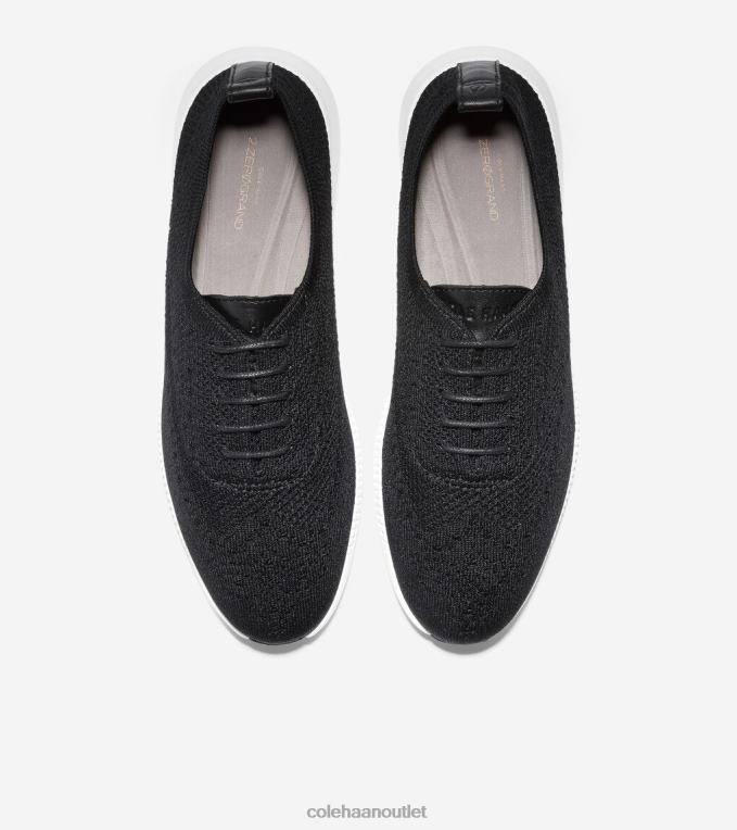 Women Black Stitchlite-Optic White Cole Haan 2.ZEROGRAND Wingtip Oxford 2R0V244