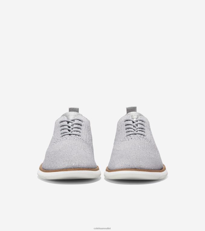 Women Microchip-Silver-White Stitchlite Cole Haan 4.ZEROGRAND Oxford 2R0V2103