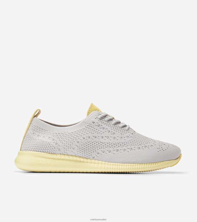 Women Microchip Stitchlite-Lemon Meringue Cole Haan 2.ZEROGRAND Wingtip Oxford 2R0V241