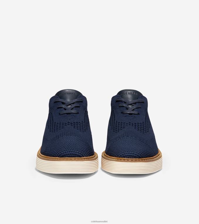 Women Navy Blazer-Ivory Stitchlite Cole Haan OriginalGrand Platform Wingtip Oxford 2R0V2214