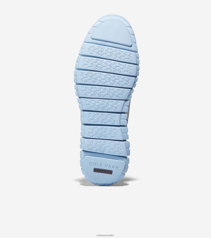 Women Optic White-Oxford Blue Cole Haan ZEROGRAND Wingtip Oxford 2R0V2153