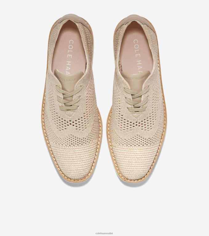 Women Rye Knit-Ivory Stitchlite Cole Haan OriginalGrand Platform Wingtip Oxford 2R0V2218