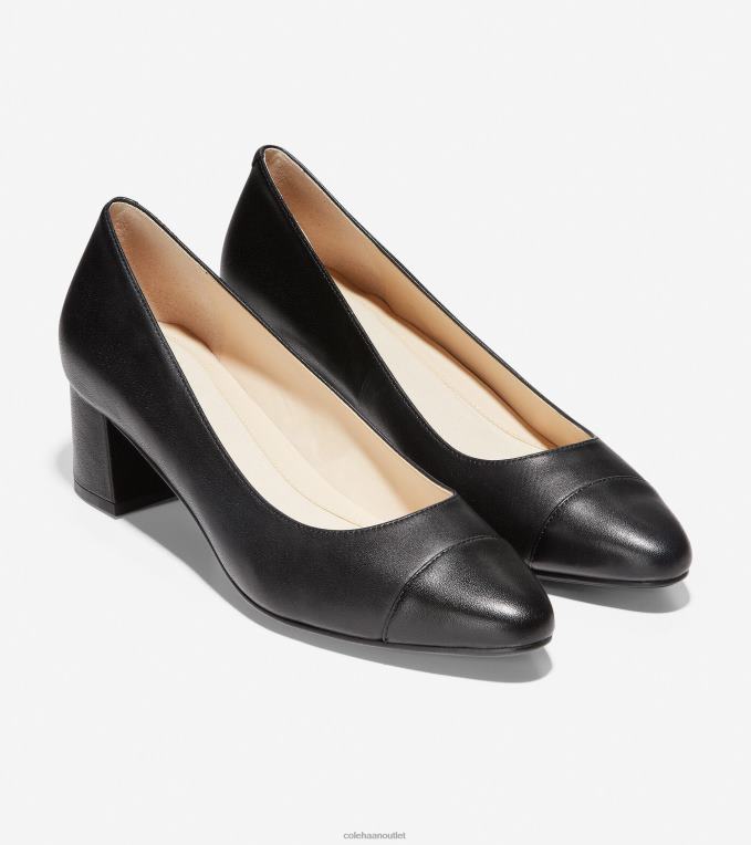 Women Black Cole Haan Go-To Block Heel Pump 2R0V2230