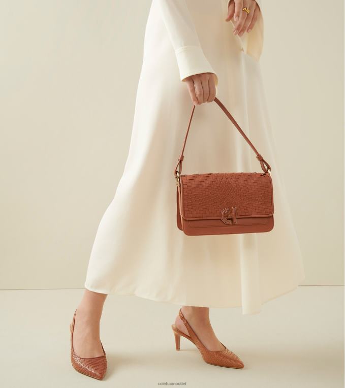 Women Pecan Cole Haan Vandam Sling Back Pump 2R0V2149