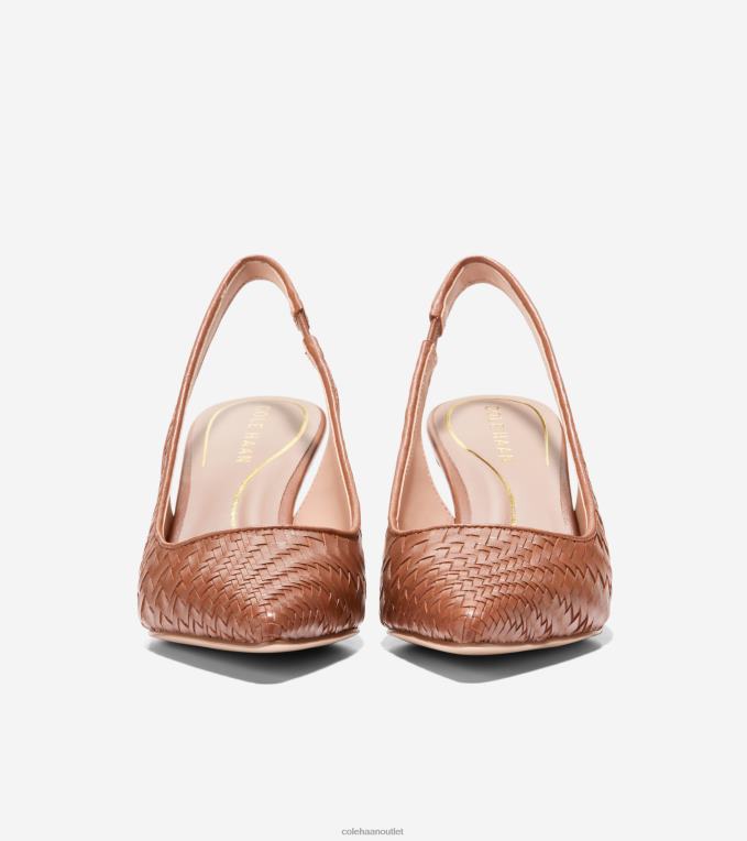 Women Pecan Cole Haan Vandam Sling Back Pump 2R0V2149