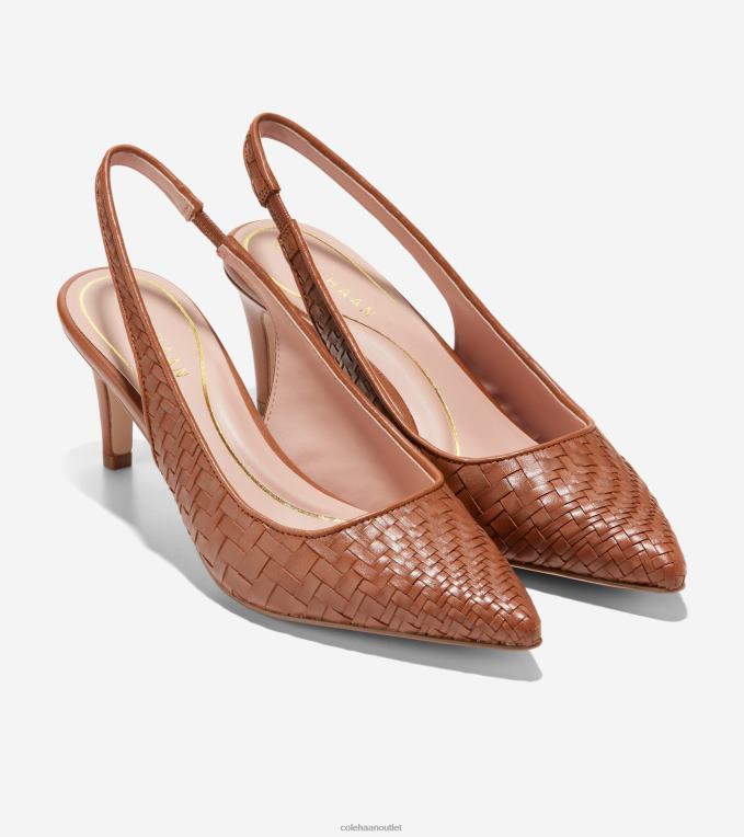 Women Pecan Cole Haan Vandam Sling Back Pump 2R0V2149