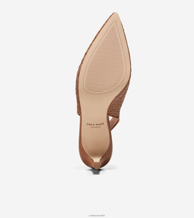 Women Pecan Cole Haan Vandam Sling Back Pump 2R0V2149
