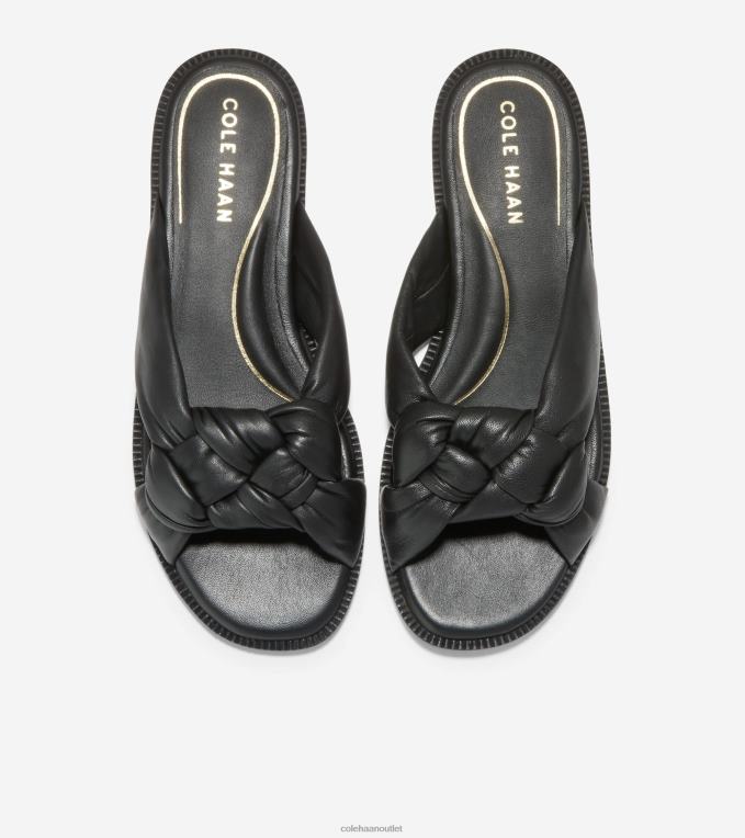 Women Black Cole Haan Anica Lux Slip-On Sandal 2R0V2193
