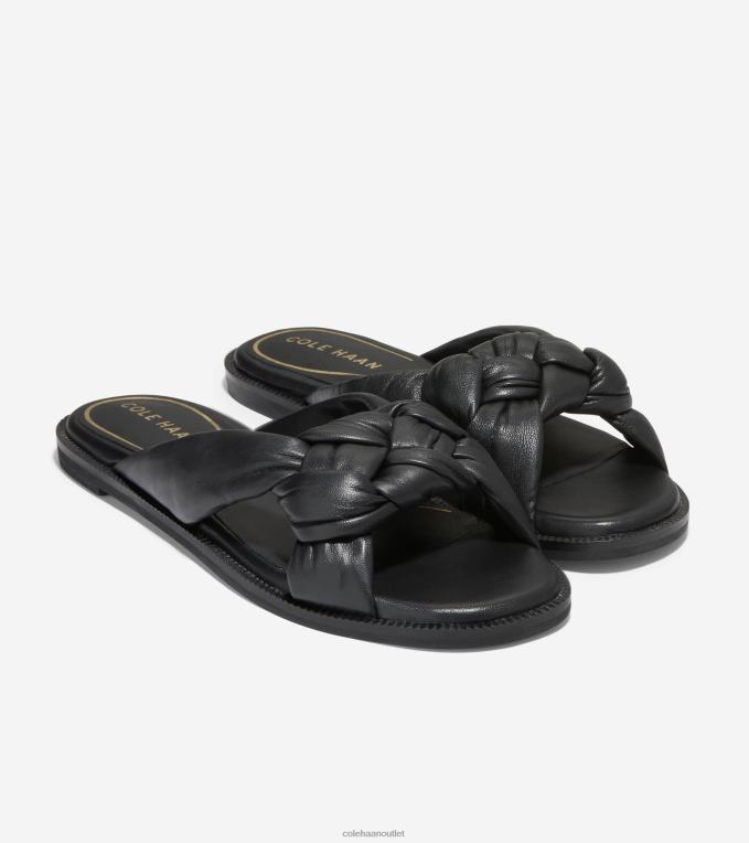 Women Black Cole Haan Anica Lux Slip-On Sandal 2R0V2193