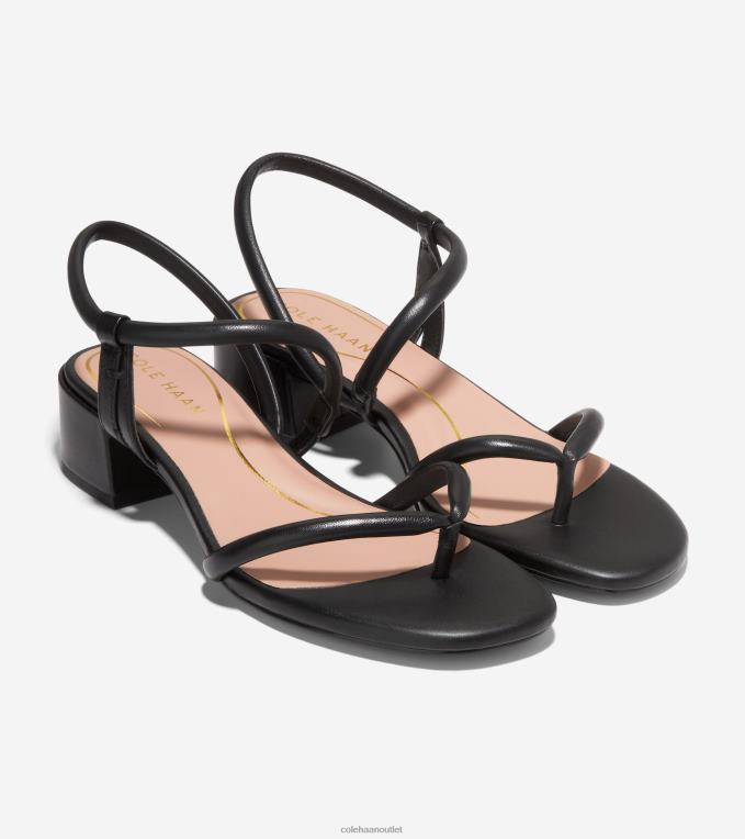 Women Black Cole Haan Calli Thong Sandal 2R0V28