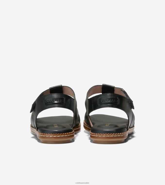 Women Black Cole Haan Cloudfeel All-Day Fisherman Sandal 2R0V2163
