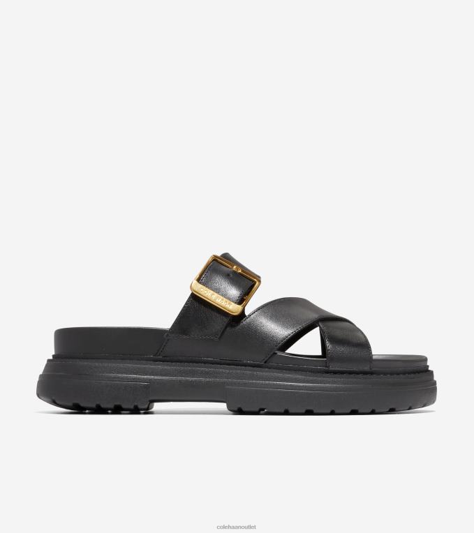 Women Black Cole Haan Fraya Slide Sandal 2R0V22