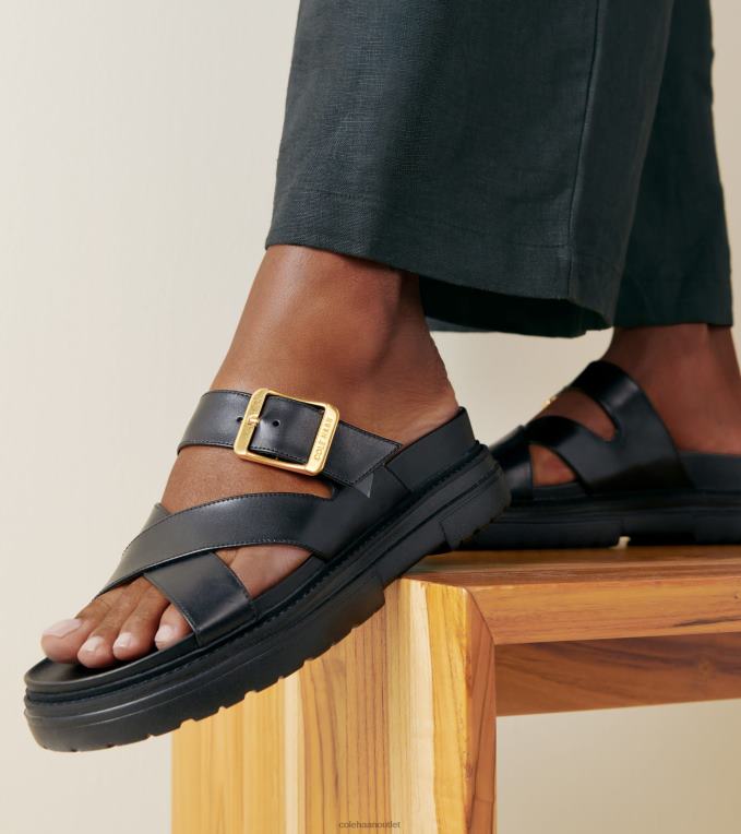 Women Black Cole Haan Fraya Slide Sandal 2R0V22