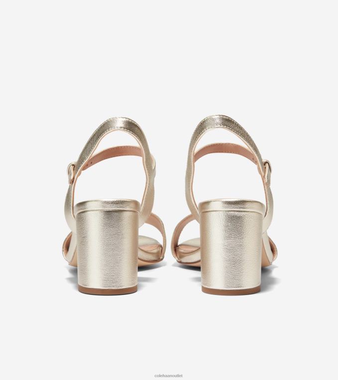 Women Gold Cole Haan Josie Block Heel Sandal 2R0V274