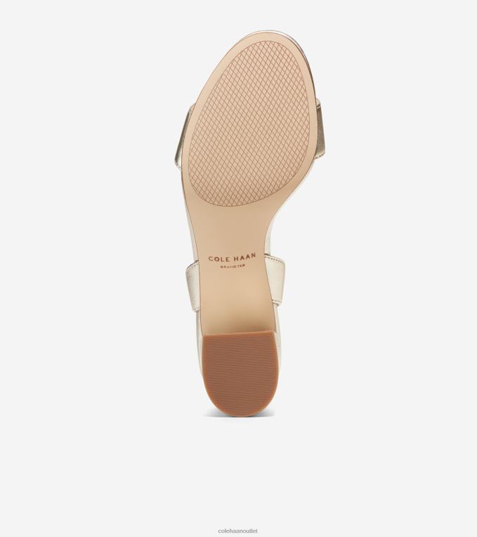 Women Gold Cole Haan Josie Block Heel Sandal 2R0V274