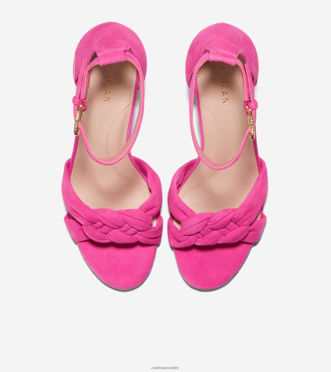 Women Pink Yarrow Suede Cole Haan Adella Braided Sandal 2R0V2183