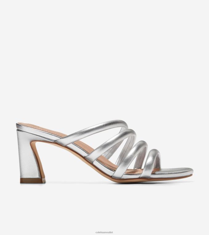 Women Silver Metallic Cole Haan Adella Sandal 2R0V2143