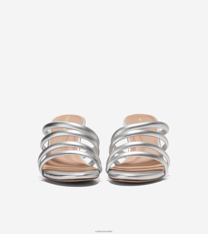 Women Silver Metallic Cole Haan Adella Sandal 2R0V2143