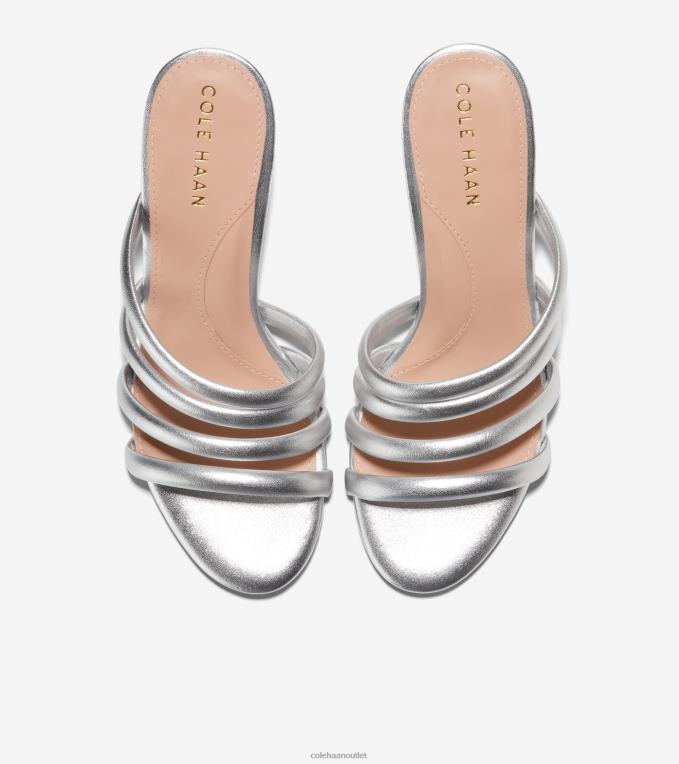 Women Silver Metallic Cole Haan Adella Sandal 2R0V2143
