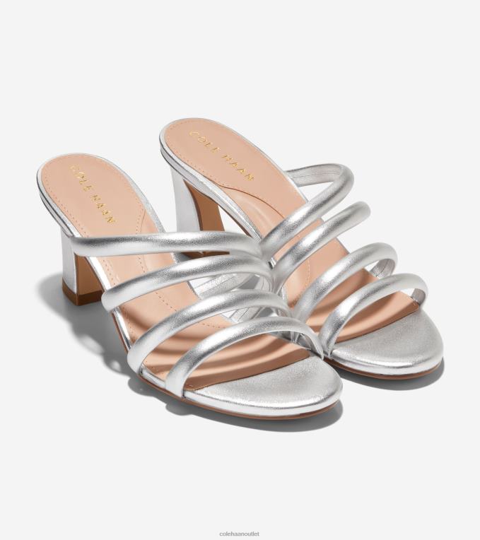 Women Silver Metallic Cole Haan Adella Sandal 2R0V2143