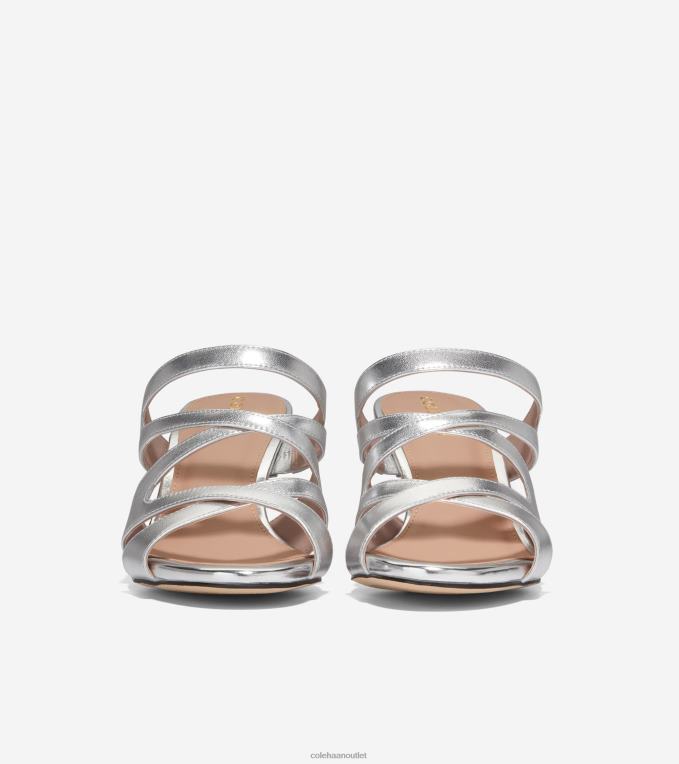 Women Silver Specchio Cole Haan Alyse Sandal 65MM 2R0V2113