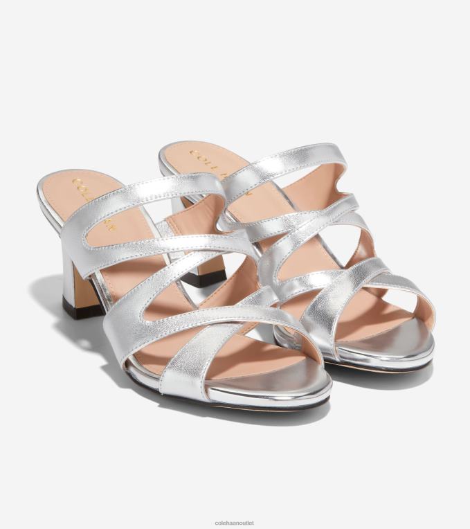 Women Silver Specchio Cole Haan Alyse Sandal 65MM 2R0V2113