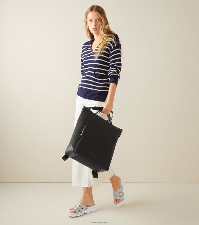 Women Silver Talca Cole Haan ZEROGRAND Slotted Slide 2R0V2195