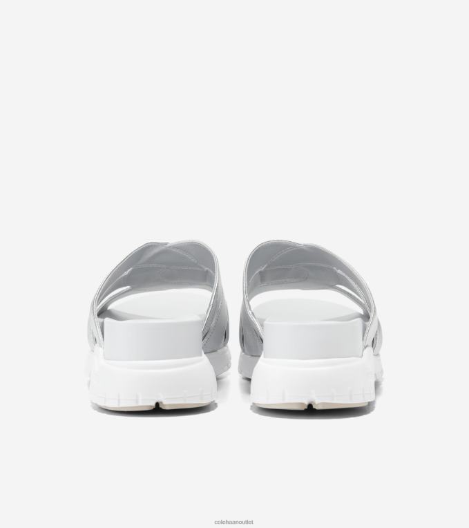 Women Silver Talca Cole Haan ZEROGRAND Slotted Slide 2R0V2195