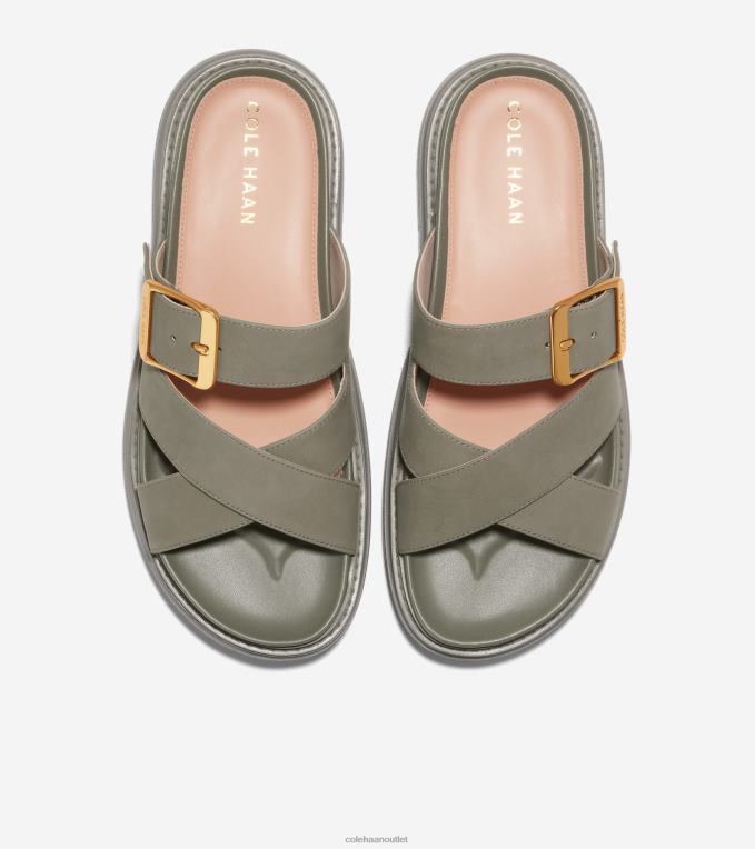 Women Tea Leaf Nubuck Cole Haan Fraya Slide Sandal 2R0V21