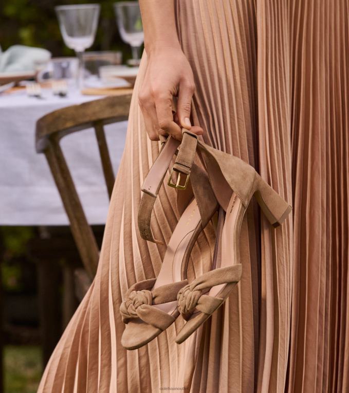 Women Whiskey Suede Cole Haan Adella Braided Sandal 2R0V2180