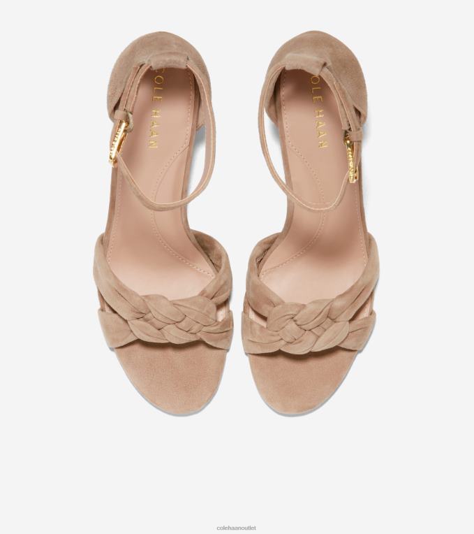 Women Whiskey Suede Cole Haan Adella Braided Sandal 2R0V2180
