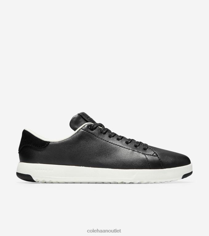 Women Black-Optic White Cole Haan GrandPrO Tennis Sneaker 2R0V2146