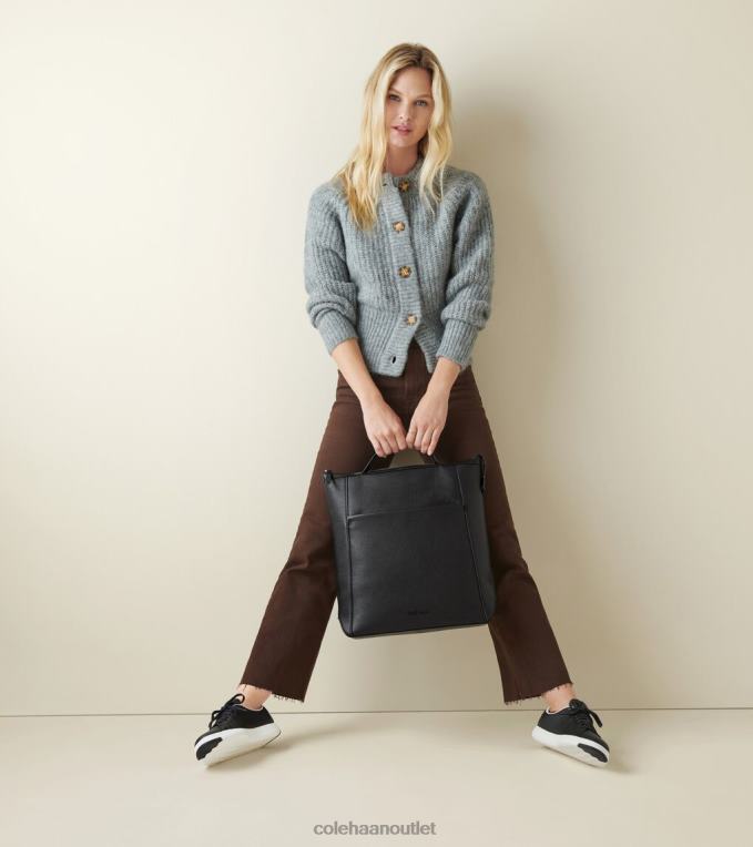 Women Black-Optic White Cole Haan GrandPrO Tennis Sneaker 2R0V2146