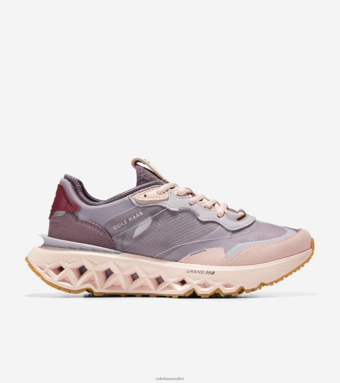 Women Hazy Purple-Bleached Tan Cole Haan 5.ZEROGRAND Running Shoe 2R0V2185