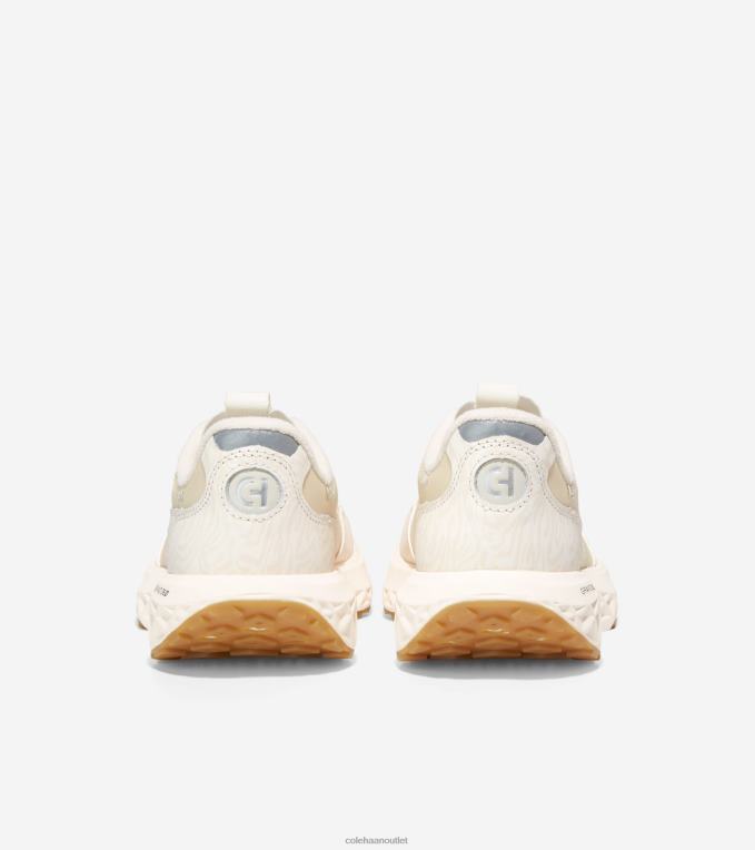 Women Ivory-Egret-Ivory Cole Haan ZEROGRAND Outpace 3 Running Shoe 2R0V259