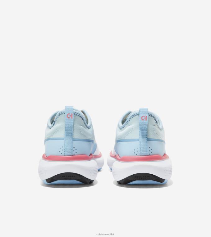 Women Optic White-Blue Bell-Sun Kissed Coral Cole Haan ZEROGRAND Fairway Golf Shoe 2R0V2121