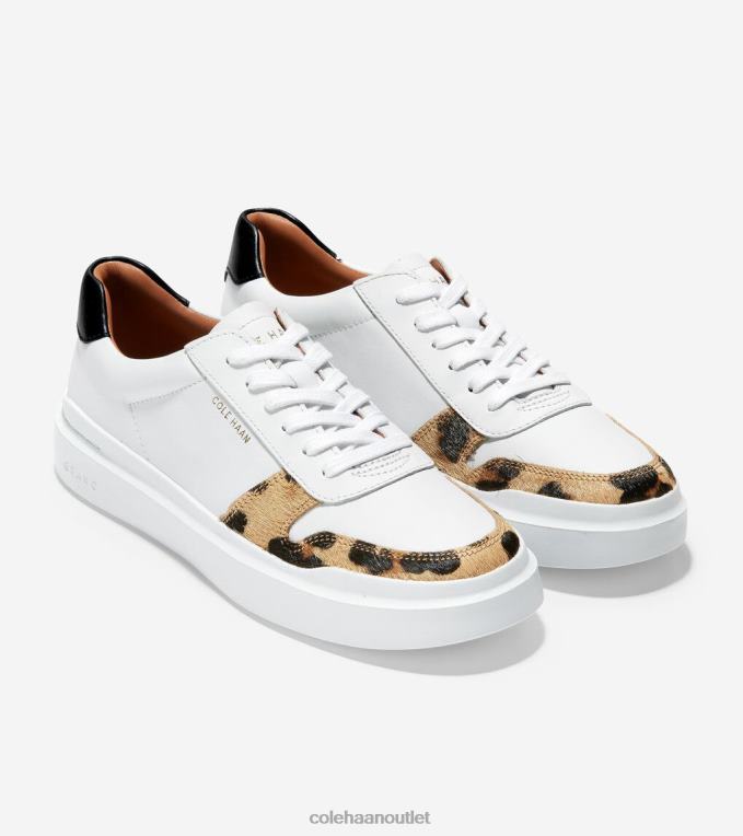 Women Optic White-Jaguar Cole Haan GrandPrO Rally Court Sneaker 2R0V2237