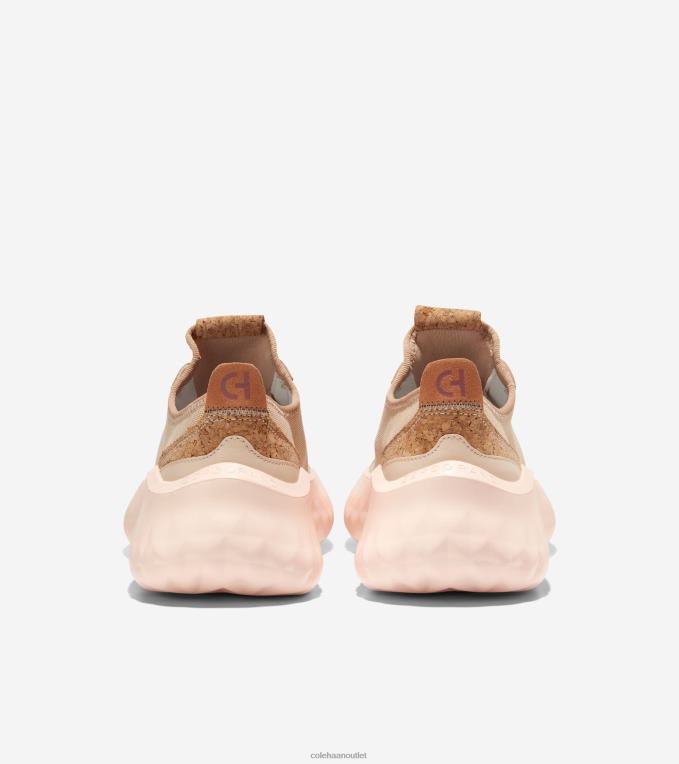 Women Sesame-Bleached Tan-Mahogany-Blue Bell Cole Haan Generation ZEROGRAND II 2R0V2197