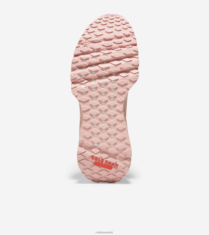 Women Silver Peony-Rose Smoke-Scarlet Orange Cole Haan 5.ZEROGRAND Embrostitch Running Shoe 2R0V2241