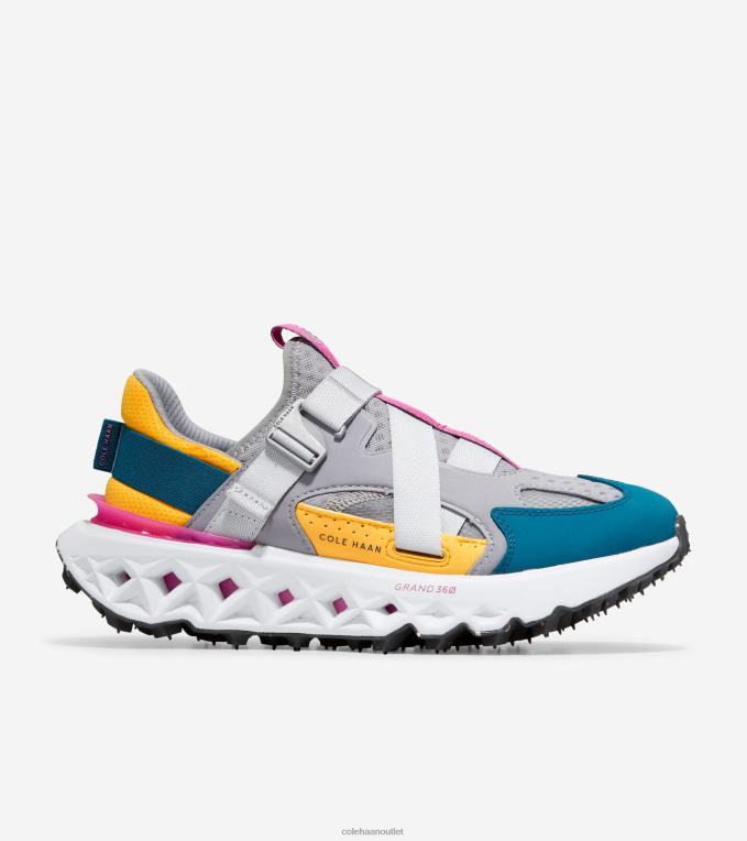 Women Sleet-Moroccan Blue-Rose Violet-White Cole Haan 5.ZEROGRAND Monk Strap Running Shoe 2R0V2248