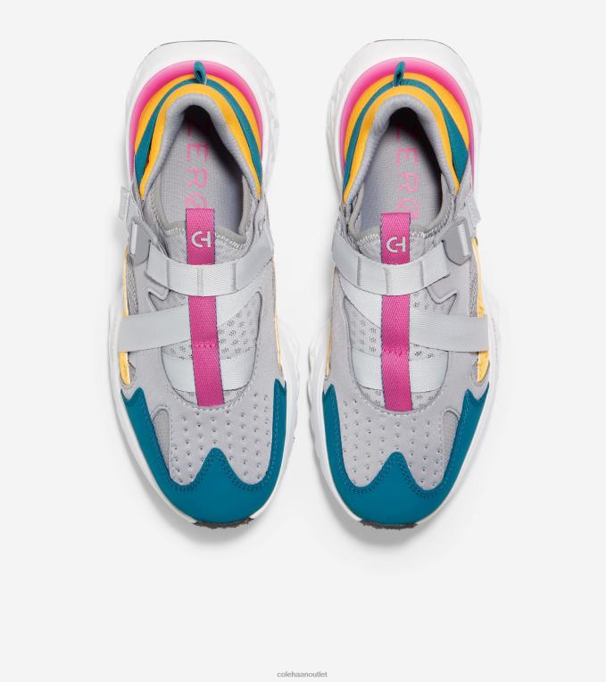 Women Sleet-Moroccan Blue-Rose Violet-White Cole Haan 5.ZEROGRAND Monk Strap Running Shoe 2R0V2248