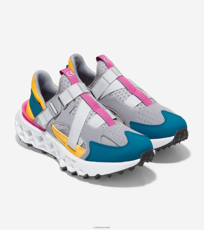 Women Sleet-Moroccan Blue-Rose Violet-White Cole Haan 5.ZEROGRAND Monk Strap Running Shoe 2R0V2248