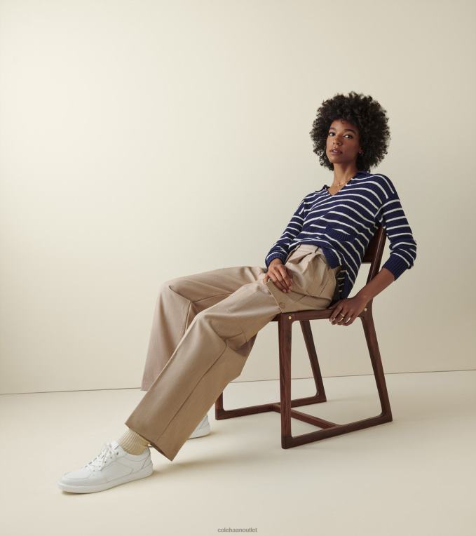 Women White-Argento Cole Haan Grand Crosscourt Modern Tennis Sneaker 2R0V2208