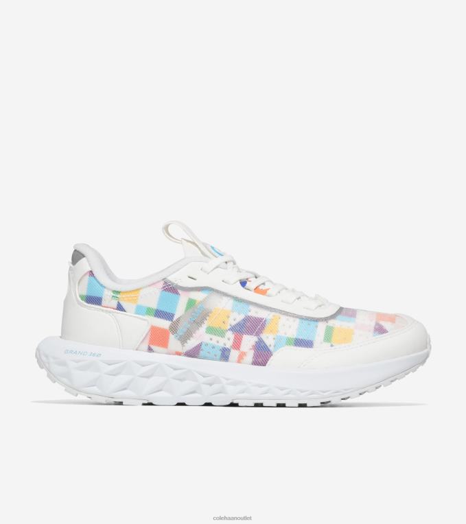Women White-Pride Multicolor Cole Haan ZEROGRAND Outpace 3 Running Shoe 2R0V257