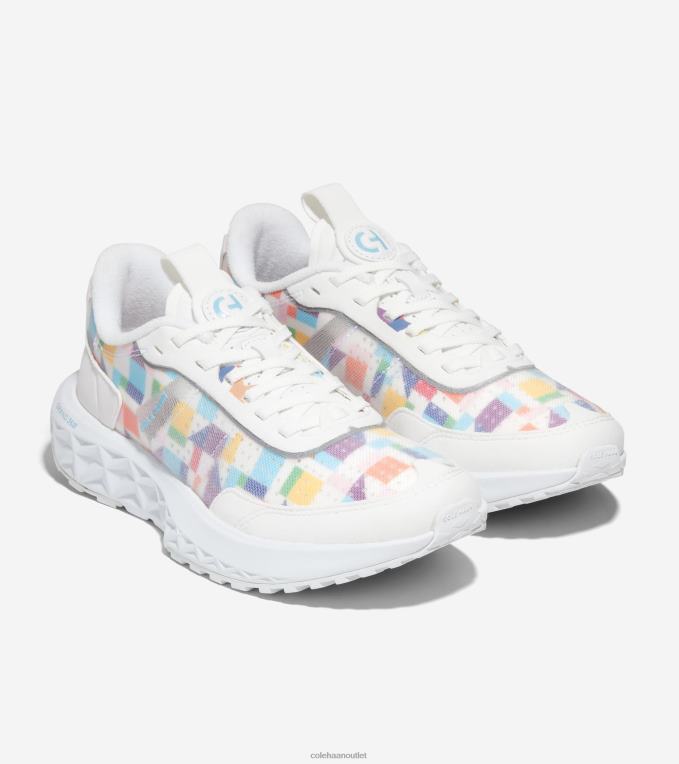 Women White-Pride Multicolor Cole Haan ZEROGRAND Outpace 3 Running Shoe 2R0V257